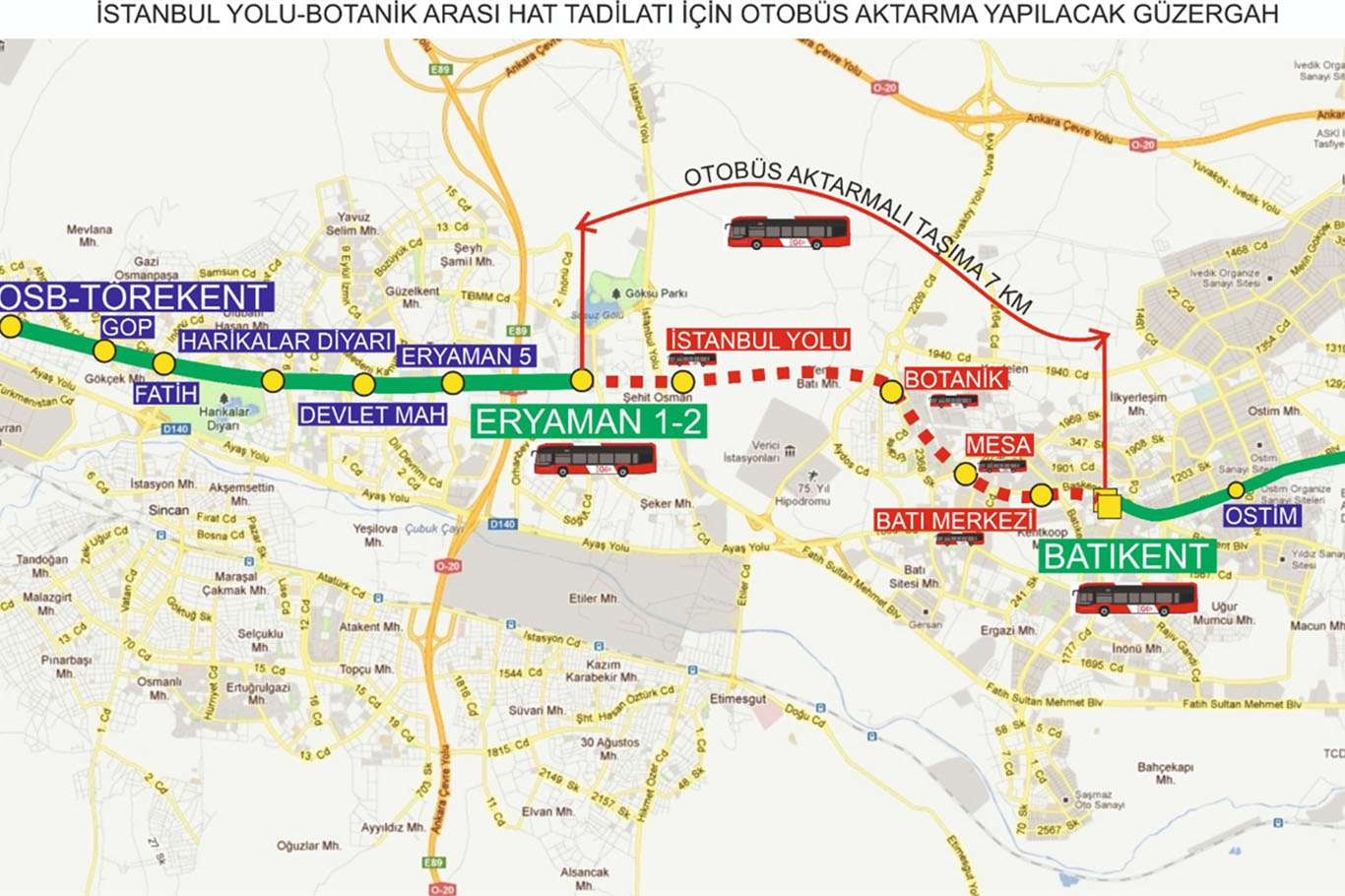 Batıkent-Sincan Metro Hattı'nın altyapı çalışması yarın başlıyor Batıkent-Sincan Metro Hattı'nın altyapı çalışması yarın başlıyor